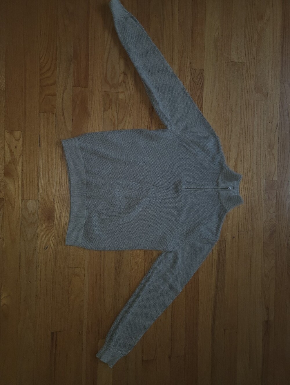 Goodfellow & Co Light Gray Half-Zip Turtleneck Sweater